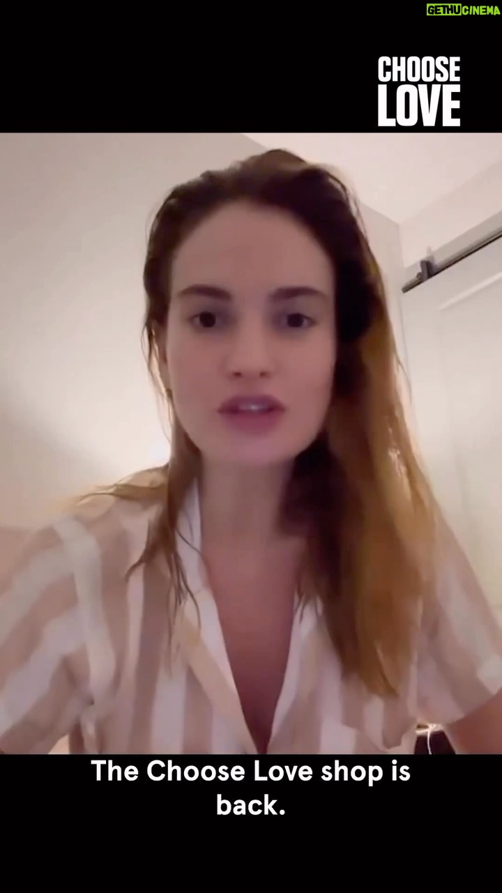Lily James Instagram - Happy Christmas Eve everyone! A little reminder to Choose Love! Head to the @chooselove shop at the link in their bio (www.choose.love) to buy vital supplies for refugees and displaced people all over the world this winter. You can also buy on behalf of loved ones if you’re looking for last minute gifts. CHOOSE LOVE and help make a difference this Christmas and always ♥️