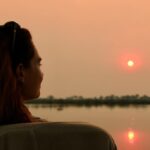 Lily James Instagram - Once in a lifetime. Thank you @greatplainsconservation for an unbelievable safari experience. Can’t wait to share the rest of my journey through Botswana @onlynaturaldiamonds @onlynaturaldiamonds_in @onlynaturaldiamonds_ae #conservationtourism #safarimoments And thank you Greg @safarifootprints 🫶🏻 Botswana Africa
