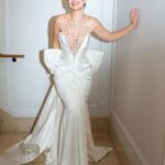 Lily James Instagram - Couture @tamararalph . White satin never felt so good. Thank you so much for allowing me to wear this unbelievably beautiful gown. Along with @bulgari @onlynaturaldiamonds 🤍xxxxx @pipbourdillon you beaut behind the 📷
