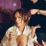 Lily James Instagram - Getting ready for the ‘Whats Love Got to Do with it?’ Premiere in London. My friend @pipbourdillon takes a mean photograph. Xx