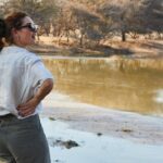 Lily James Instagram - I've been awestruck by the natural beauty and the vibrant communities I've seen in Botswana. To know so much of this land—over 1,000 square miles globally is protected by the natural diamond industry makes me incredibly proud to be @onlynaturaldiamonds global ambassador. I felt so grateful to witness first hand the conservation work at Orapa Game reserve home to these INCREDIBLE Rhinos. More of my journey through Botswana incoming !