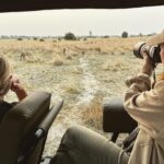 Lily James Instagram - Once in a lifetime. Thank you @greatplainsconservation for an unbelievable safari experience. Can’t wait to share the rest of my journey through Botswana @onlynaturaldiamonds @onlynaturaldiamonds_in @onlynaturaldiamonds_ae #conservationtourism #safarimoments And thank you Greg @safarifootprints 🫶🏻 Botswana Africa