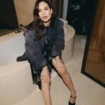 Lily James Instagram – @prada 🖤