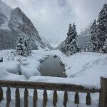 Lily James Instagram - Lake Louise 🤍❄️🤍❄️ I’m moving to the mountains ❄️ ❄️❄️ @onlynaturaldiamonds magic 🤍❄️🤍❄️ @fairmontcll xx Banff National Park