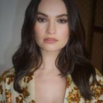 Lily James Instagram - 🍂🍁🍂 @erdem still dreaming about your exquisite collection, feeling both in awe and inspired… 🍂🍁🍂 1 Hotel Mayfair