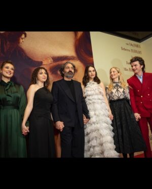 Lily James Instagram - Magical time in Rome with Finalmente l’Alba. 🇮🇹
Thank you so much @maisonvalentino for the most stunning gown for the premiere 🤍
Photos in the dark in Rome in Valentino by @clementina.dirobilant were captured in minutes before rushing to the film. Grazie millie!