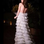 Lily James Instagram - Magical time in Rome with Finalmente l’Alba. 🇮🇹 Thank you so much @maisonvalentino for the most stunning gown for the premiere 🤍 Photos in the dark in Rome in Valentino by @clementina.dirobilant were captured in minutes before rushing to the film. Grazie millie! Rome, Italy