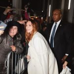 Lindsay Lohan Instagram - So grateful for all of the love and support ☘️🥰 Makeup: @kristopherbuckle Hair: @daniellepriano Styling: @marielhaenn #randm @robzangardi Nails: @enamelle Photography: @iam_newyorkmade Dress: Archive @jgalliano Shoes: @casadeiofficial Coat: @sentaler Earrings: @worldofreza Bag: @huntingseasonnyc Bracelets: @hoorsenbuhs @vraiofficial #netflix #netflixfilm #irishwish