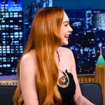 Lindsay Lohan Instagram - @stephencurry30 & @ayeshacurry are @lindsaylohan’s son’s godparents 🥹 #FallonTonight The Tonight Show Starring Jimmy Fallon