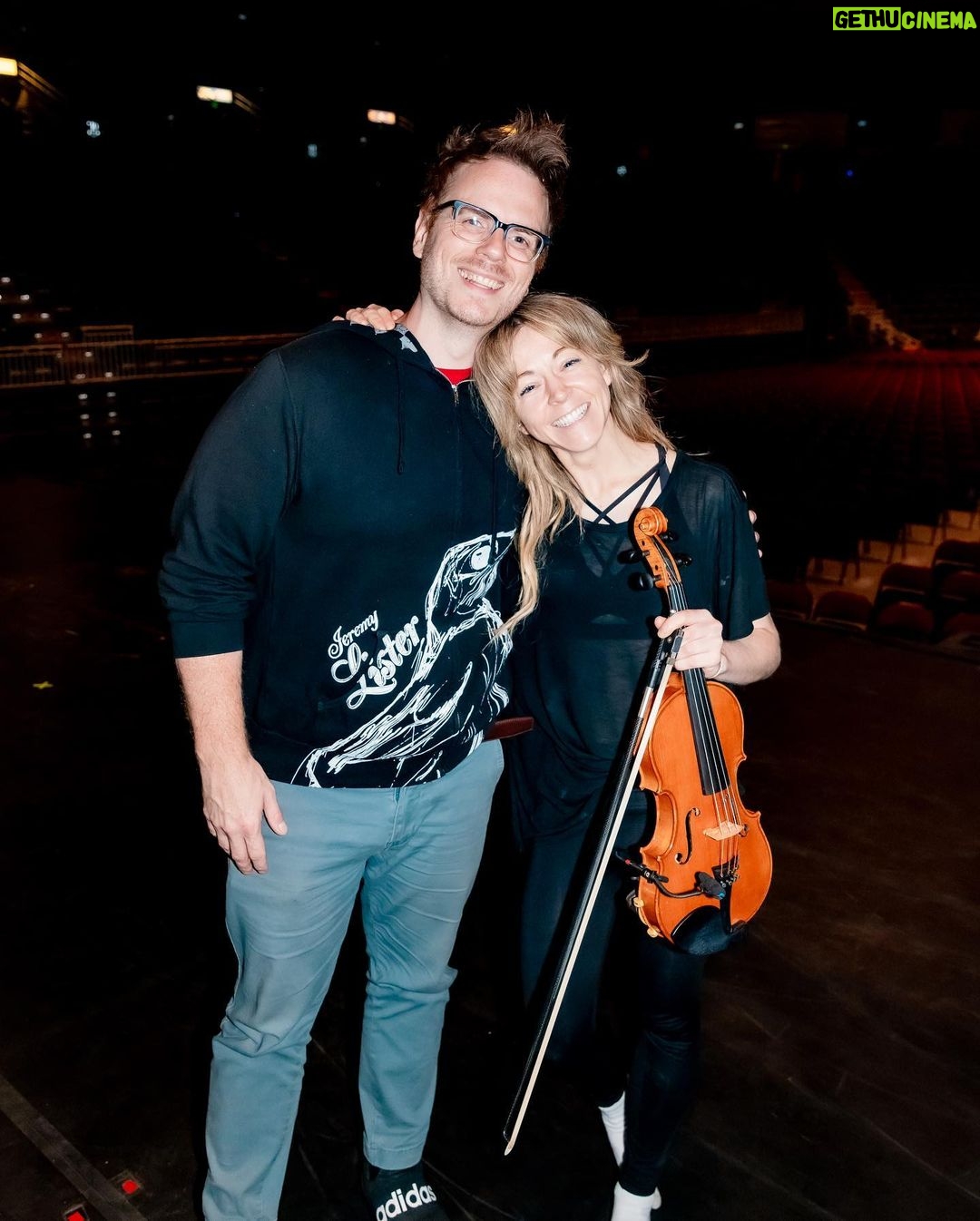 Lindsey Stirling Instagram - Miss this guy already. @thekidd1986 : brother, band mate, bestie.