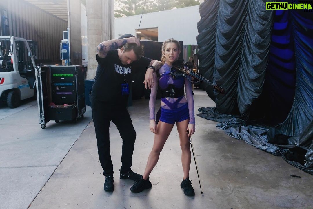 Lindsey Stirling Instagram - The camera just gravitates to @erichjackson and I. More where this came from. 📸 @itsalexlyon