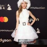 Lindsey Stirling Instagram – I’ll take any excuse to wear a fluffy hat. Grammy party.