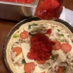 Lindsey Stirling Instagram – @loumalnatis taught us how to make deep dish #pizza