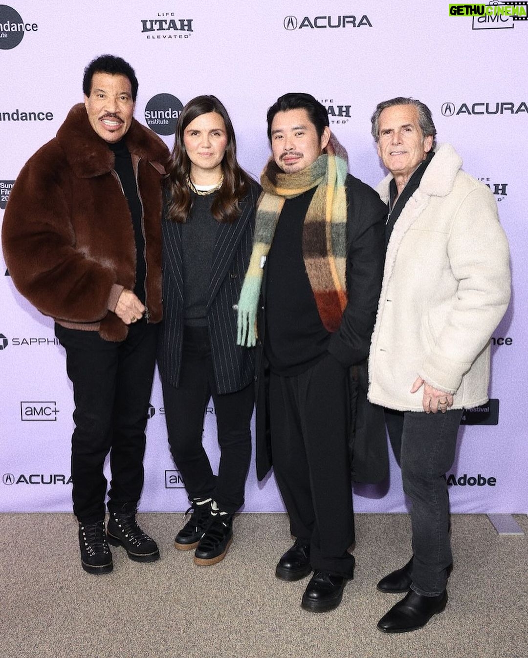 Lionel Richie Instagram - Sundance in snapshots 📸✨ Director @baomnguyen Producer @julian0ttingham Producer @bruce.eskowitz Producer #lionelrichie @netflix Ted Serandos Style @davethomasstyle @torstenwitte Sundance Film Festival