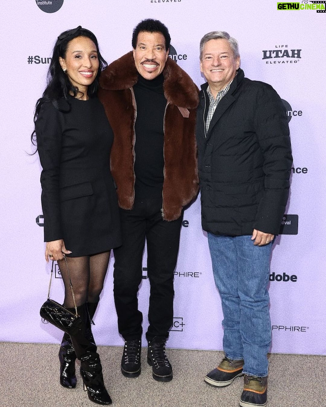Lionel Richie Instagram - Sundance in snapshots 📸✨ Director @baomnguyen Producer @julian0ttingham Producer @bruce.eskowitz Producer #lionelrichie @netflix Ted Serandos Style @davethomasstyle @torstenwitte Sundance Film Festival
