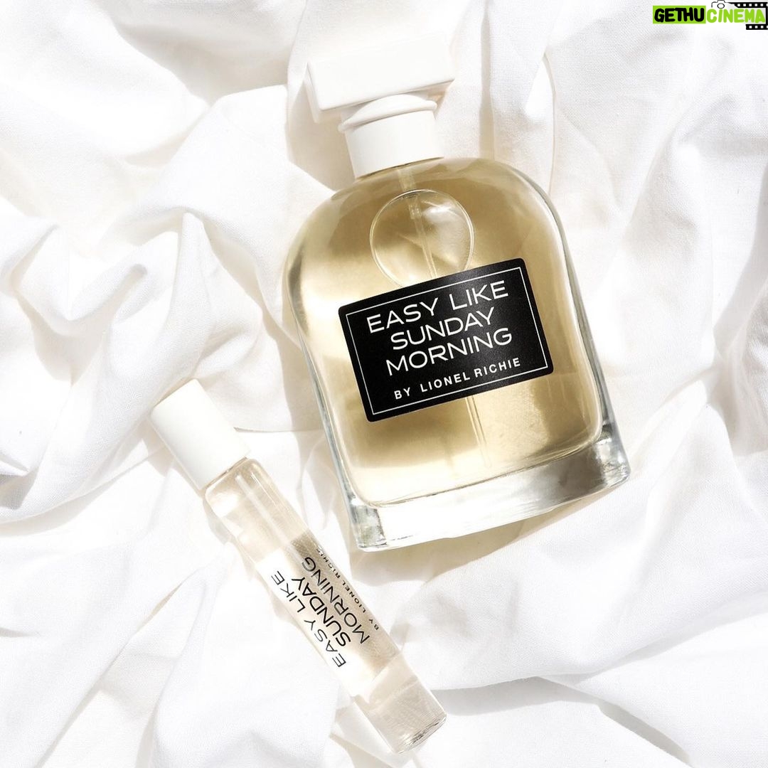 Lionel Richie Instagram - Hello! - It’s Easy Like Sunday Morning… ☀️🌱 New Fragrance Drop FRAGRANCE NOTES: Top Notes: Fresh Strawberry, Grapefruit, Almond Blossom Middle Notes: Jasmine Sambac, White Freesia, Waterlily Base Notes: Patchouli Heart, Sugared Musks, Sandalwood