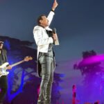 Lionel Richie Instagram - The little details about the big picture…✨ Custom designed satin tailcoat by @davethomasstyle with black @swarovski hand beading on collar and cuffs and an explosion of crystals cascading from the shoulders. - Thanks Dave 🤩