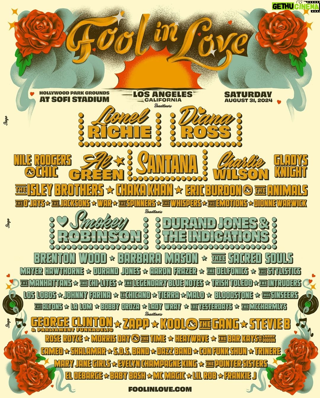 Lionel Richie Instagram - FOOL IN LOVE FEST 2024 ποΈπΆ YES, ITβS REAL π»π€ Register now for the presale that starts Friday, February 16th at 10 AM PT at foolinlove.com. Los Angeles, California