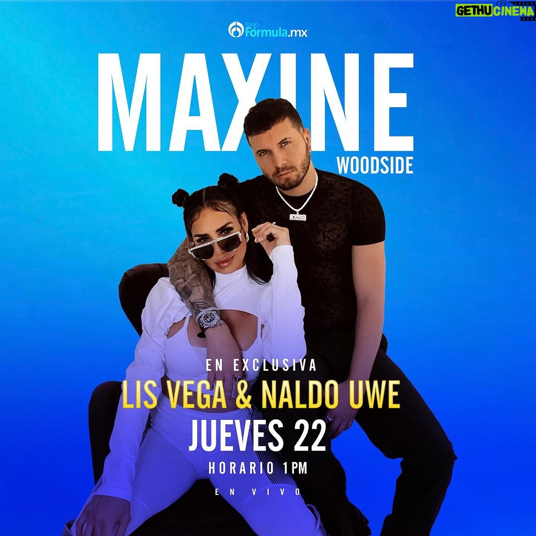 Lis Vega Instagram - A toda mi gente linda de México 🇲🇽sintonicen temprano que la dinámica viene 🔥 y pa’ que se enteren de todo lo nuevooo!!!! @maxwoodside @radioformulamx Radio Fórmula