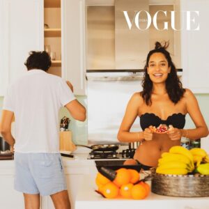 Lisa Haydon Instagram - Here’s a pic of my husband trying to “disrupt” my photo shoot. If only he knew any photo bombed by him front or back is always certified favourite 😉

Photographed by : @lamma . 
Fashion director: @priyankarkapadia 
Words by : @avantidalal 
Bookings editor: @prachitiparakh