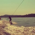 Lisa Haydon Instagram - My goal this trip was to learn to wake board. Thanks @astfrance✌️no better feeling than waking up to the 🌊 like this. P.s music credit @madhav_mehta 😎😋 #TheSeaWillSetYouFree