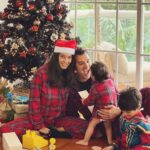 Lisa Haydon Instagram - Hope everyone had a verrryy Merry Christmas... missed my family this year but so grateful for friends like family (@simmigm @kathykwei @alisonelazar @karimelazar888 )that made our Christmas so fun and cozy. I have about 300 imperfect photos this Christmas 😅 tried so hard but this was the best we managed. Zack crying to have to keep still, Leo chewing on whatever wrappings he can find ... oh well, we happy, not perfect 🤷‍♀️💕❤️