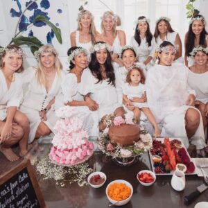 Lisa Haydon Instagram - One of the most special days... Five friends ( @nicspichi @jieunwrigley @kathykwei @jacintakuok @simmigm ) planned a baby shower to welcome baby girl. I may have given them some reference photos ( not a control freak at all 😝) BUT , this decor was above and beyond- true friendship, making baby shower dreams come true. Baby girl you are so loved ! 💕