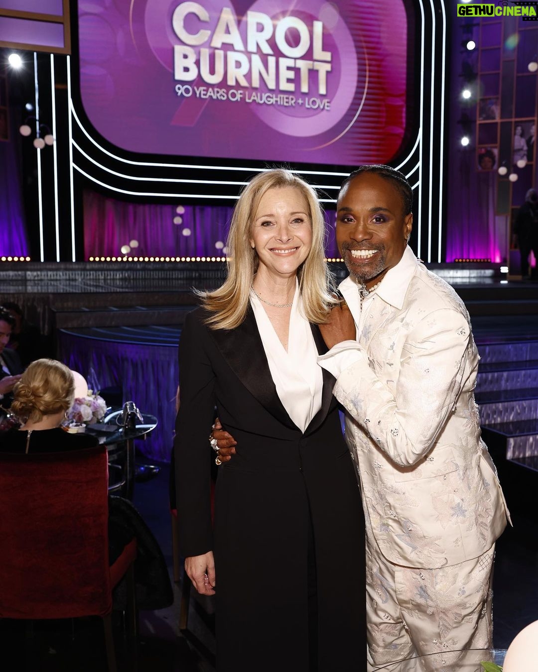 Lisa Kudrow Instagram - Ohhh, I got to celebrate the phenomenal @itscarolburnett and finally meet @theebillyporter