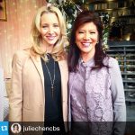 Lisa Kudrow Instagram – I’m on THE TALK today with @juliechencbs! Then Valerie will be on THE TALK this Sunday night on #theComeback! #meta!