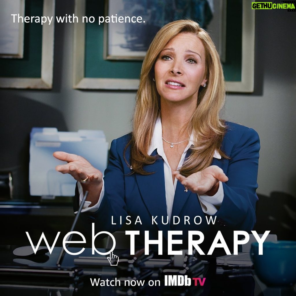 Lisa Kudrow Instagram - Finally! Web Therapy is available for FREE on @imdbtv unbelievable people in this! Too many to tag ALL of them @webtherapyshow @danbucatinsky