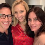 Lisa Kudrow Instagram - Happy Birthday and Bon Courage to my friend and partner @danbucatinsky thank you @courteneycoxofficial for a great evening!