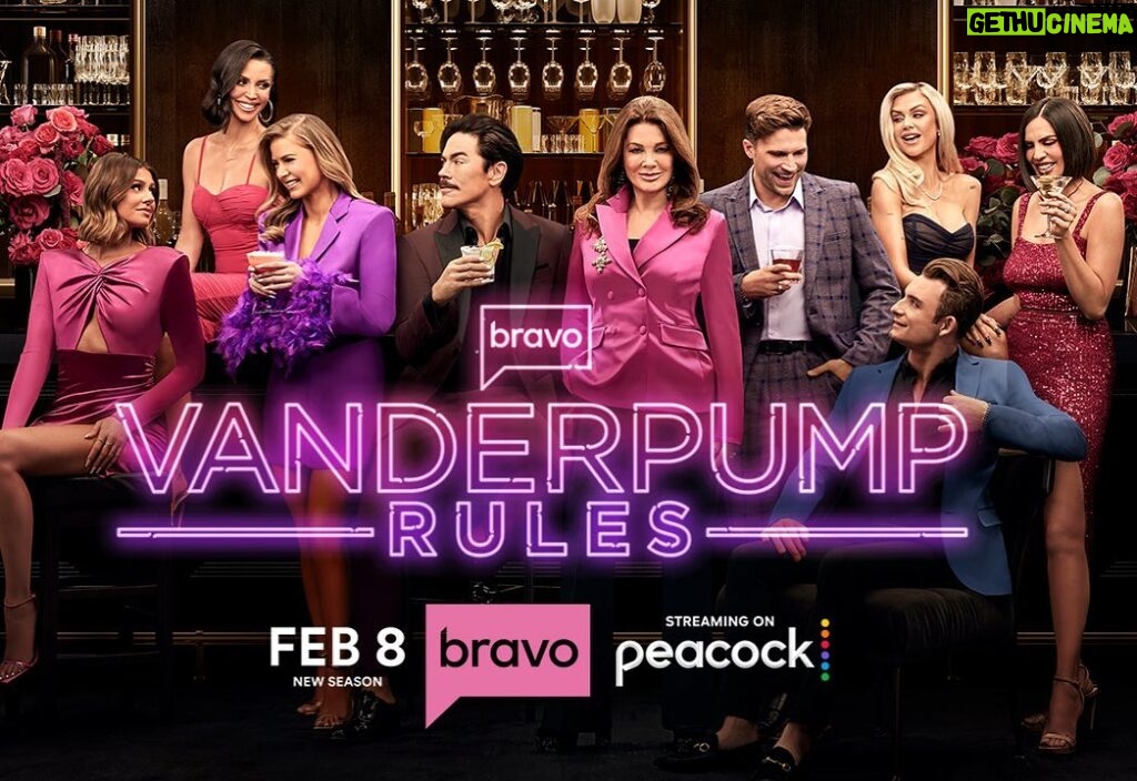 Lisa Vanderpump Instagram - We’re baaaaack! Raise your glasses high to a decade of #PumpRules! Season 10 begins Wednesday, Feb. 8th on @bravotv !