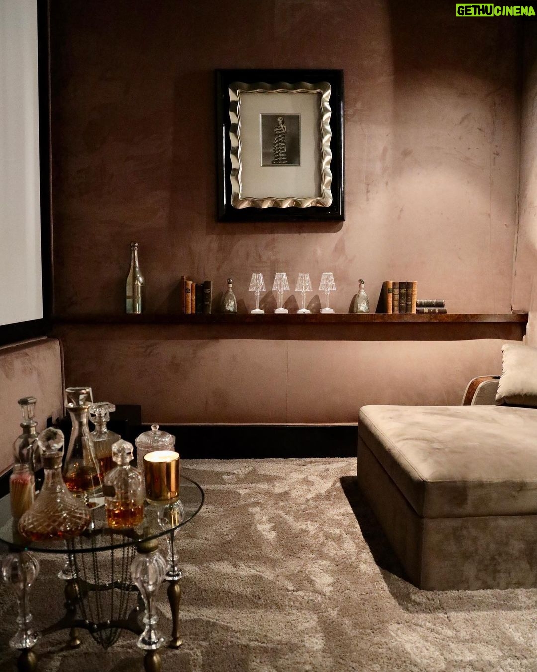 Lisa Vanderpump - 58.1K Likes - Love our new sexy refurbished media room and wine cellar 😍 Thank you @elitehts for making these beautiful chairs (and thank you Tara - dealing with an obsessively compulsive designer is not easy but you made it so!) and of course @vanderpumpalain for the stunning lights. #VanderpumpAlain #FauxFur