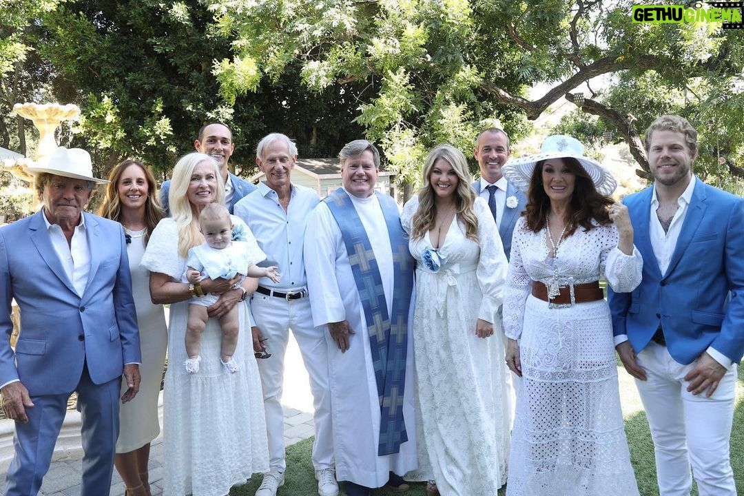 Lisa Vanderpump Instagram - The Christening of my darling Teddy Paws! 🕊