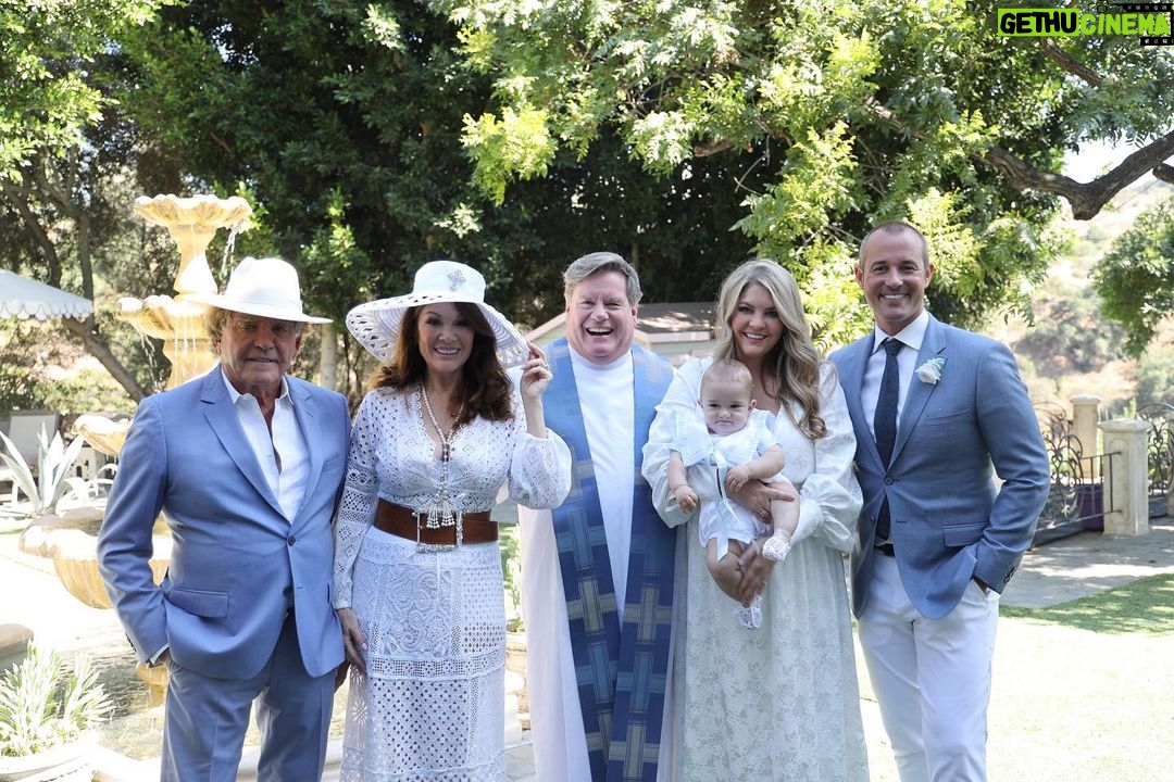 Lisa Vanderpump Instagram - The Christening of my darling little Teddy Paws 🕊💕