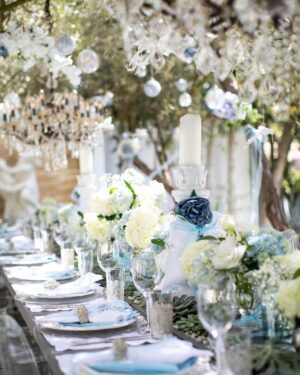 Lisa Vanderpump Instagram - A magical day celebrating Pandora & Jason’s baby at the Baby Shower I hosted at Villa Rosa 💙 Such a gorgeous lunch with so many smiling faces! Pandy has put some of the details and photos of pale blue perfection on VeryVanderpump.com if you’d like to see! (link in my bio)