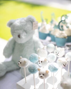 Lisa Vanderpump Instagram - A magical day celebrating Pandora & Jason’s baby at the Baby Shower I hosted at Villa Rosa 💙 Such a gorgeous lunch with so many smiling faces! Pandy has put some of the details and photos of pale blue perfection on VeryVanderpump.com if you’d like to see! (link in my bio)