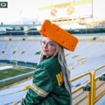 Liv Morgan Instagram - @wwe Superstar @yaonlylivvonce is here! Liv Morgan took a tour of @lambeaufield & surprised @showtyme_33 with a #Packers WWE Legacy Title Belt. 🏆 #GoPackGo Lambeau Field