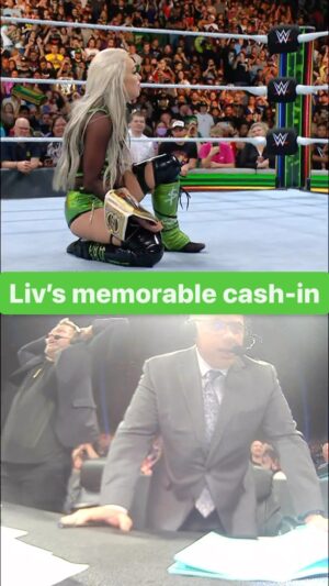 Gionna Daddio Instagram - @michaelcole’s reaction to @yaonlylivvonce’s cash-in at last year’s #MITB was EVERYTHING