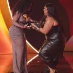 Lizzo Instagram - I want to congratulate my beautiful friend SoLana. She made an album that touched millions of people and created a voice for so many women who aren’t afraid to feel deeply. S.O.S is a triumphant soliloquy of songs that effortlessly shows growth, grief, admissions of guilt and even Good days. I said it last night and I’ll say it again— WE NEED YOU SZA, you are the artist of a generation, a one of a kind voice and a timeless poet. I’m so glad you got your flowers on that Grammy stage, but the real trophy is your gift. And for that, WE Thank you. I’m so proud of you and LOVE YOU DEEP!!!! SIZZO SUPREMACY @sza 💋💖