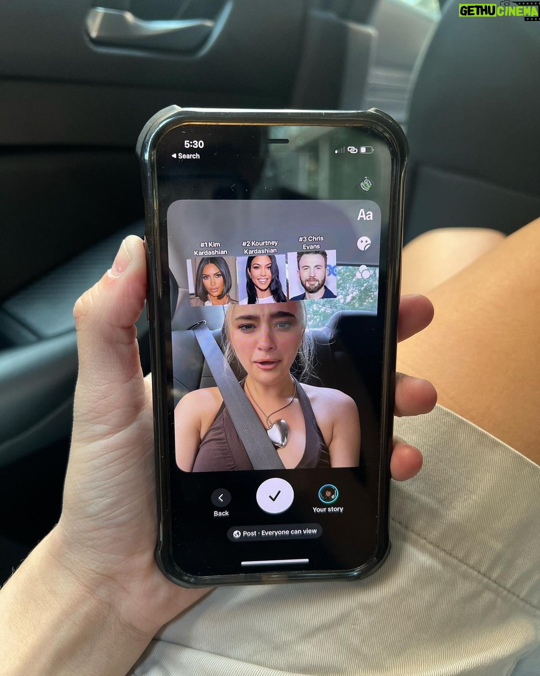 Lizzy Greene Instagram - we out here summering and asking the gas station worker to take our pics