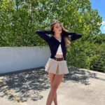 Lizzy Greene Instagram - Turn heads this back-to-school season with @sheinofficial ✨📓 Shop the #SHEINback2school Collection and use my code “Lizzy” for an extra 15% off the entire @shein_us site. #SHEINforall #SHEINpartner Cardigan: 8558762 White Top: 1928939 Skirt: 10128620