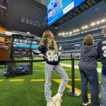 Lizzy Greene Instagram - thank you @dallascowboys + @advocare for making me and my familys ENTIRE year. ive never been to a game and this was truly the most incredible experience. 11-5, still coming out strong💪 #ad #dezcaughtit