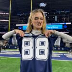 Lizzy Greene Instagram - thank you @dallascowboys + @advocare for making me and my familys ENTIRE year. ive never been to a game and this was truly the most incredible experience. 11-5, still coming out strong💪 #ad #dezcaughtit