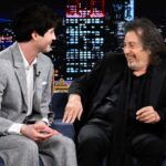 Logan Lerman Instagram - @loganlerman on working with Al Pacino in @huntersonprime: “To be able to spend so much time with you has been one of the greatest joys, experiences, everything in my life.” #FallonTonight The Tonight Show Starring Jimmy Fallon