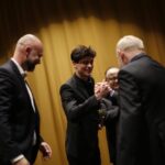 Lorenzo Zurzolo Instagram - Honored to accept the European University award on behalf of Jerzy Skolimowski for EO. Grateful that this amazing film has touched the hearts of a new generation of cinema lovers. Grazie! #Europeanfilmawards @europeanfilmacademy #monthofeuropeanfilm