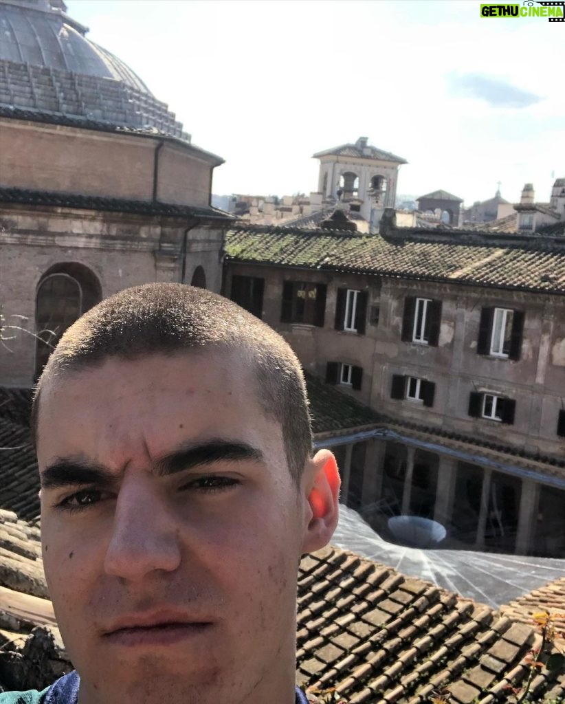 Louis Partridge Instagram - When In Rome pt.2 except I found a beautiful terrace with a little arch and a big Oscar Rome, Italy