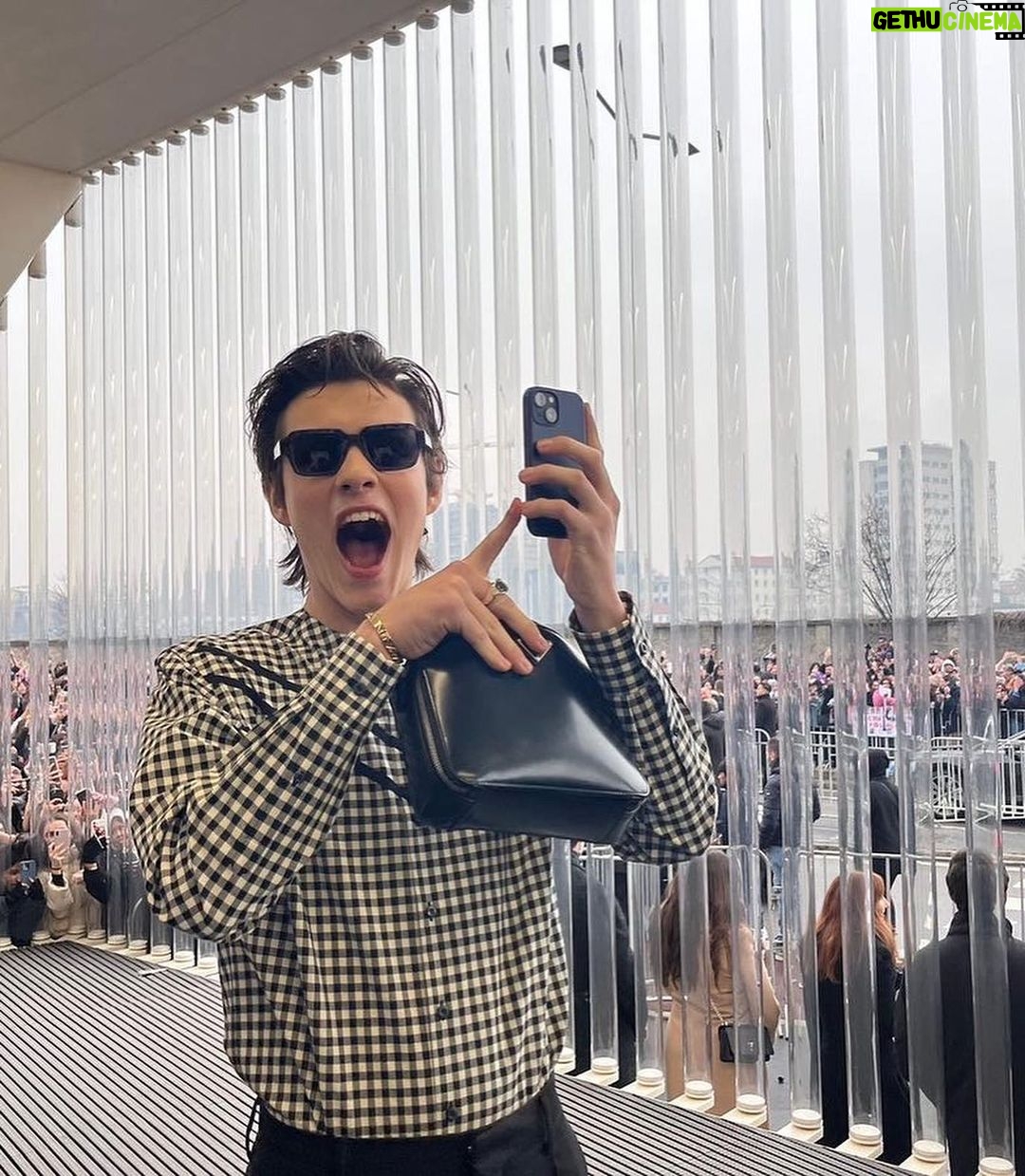 Louis Partridge Instagram - Lavley time. Lavley people #sirrafsimons #pradafw23