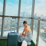 Lovi Poe Instagram – Someone always gets uneasy when he sees my @rimowa out…🥲🐾