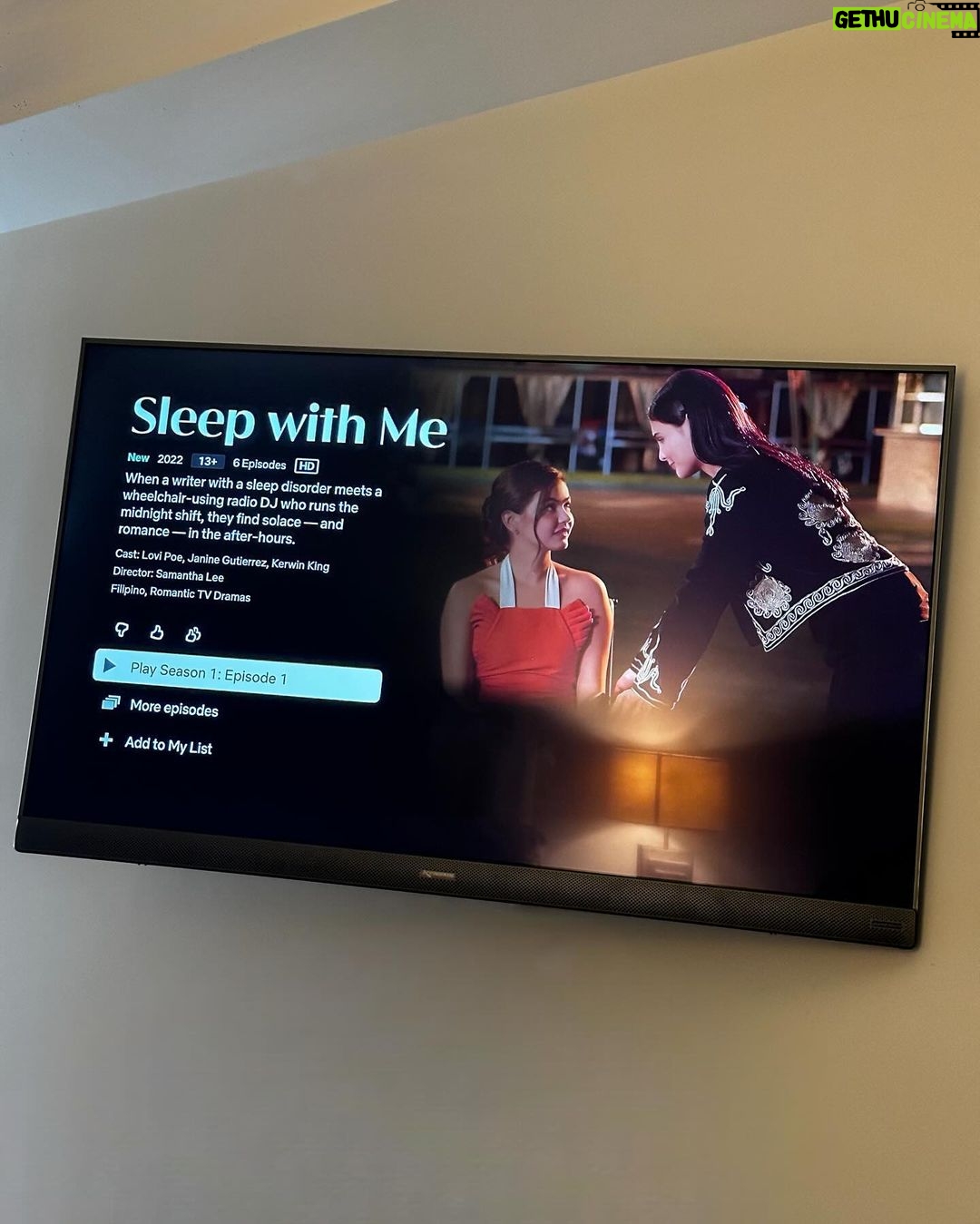 Lovi Poe Instagram - Rewatching Episode 1, let’s go ♥️ #SleepWithMe now streaming on @netflixph @netflix